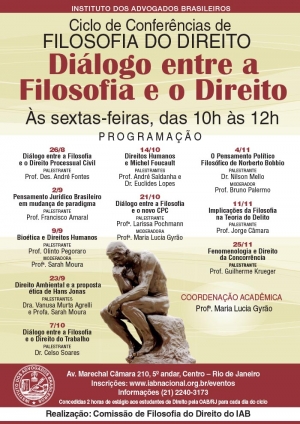 Ciclo de Conferências de Filosofia do Direito - Diálogo entre a Filosofia e o Direito