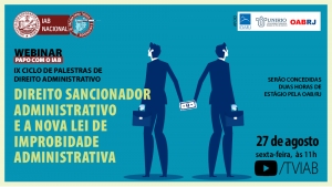 Advogados debatem proposta de nova Lei de Improbidade Administrativa, nesta sexta, no canal TVIAB 