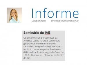 Seminário no IAB