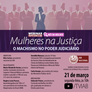 Ministra do STM, desembargadora, juíza e procuradora debatem o machismo no Judiciário