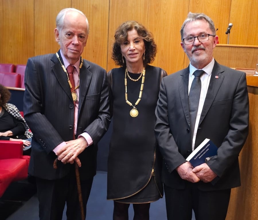 Da esq. para a dir., Victorino Chermont, Rosana Lanzelotte e Paulo Joel Bender Leal
