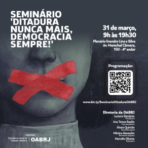 DITADURA NUNCA MAIS, DEMOCRACIA SEMPRE!