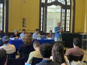 Sérgio Sant’Anna palestrando na UFRJ