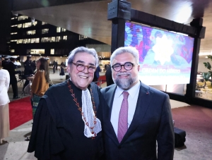 Da esq. para a dir., Aloysio Corrêa da Veiga e Maurício Corrêa da Veiga