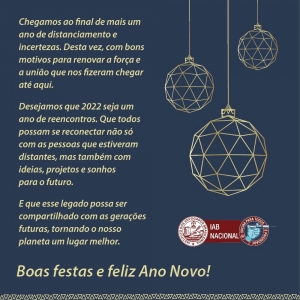 Boas festas e feliz Ano Novo!