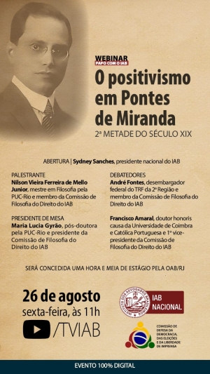 [Webinar - Papo com o IAB] O Positivismo em Pontes de Miranda