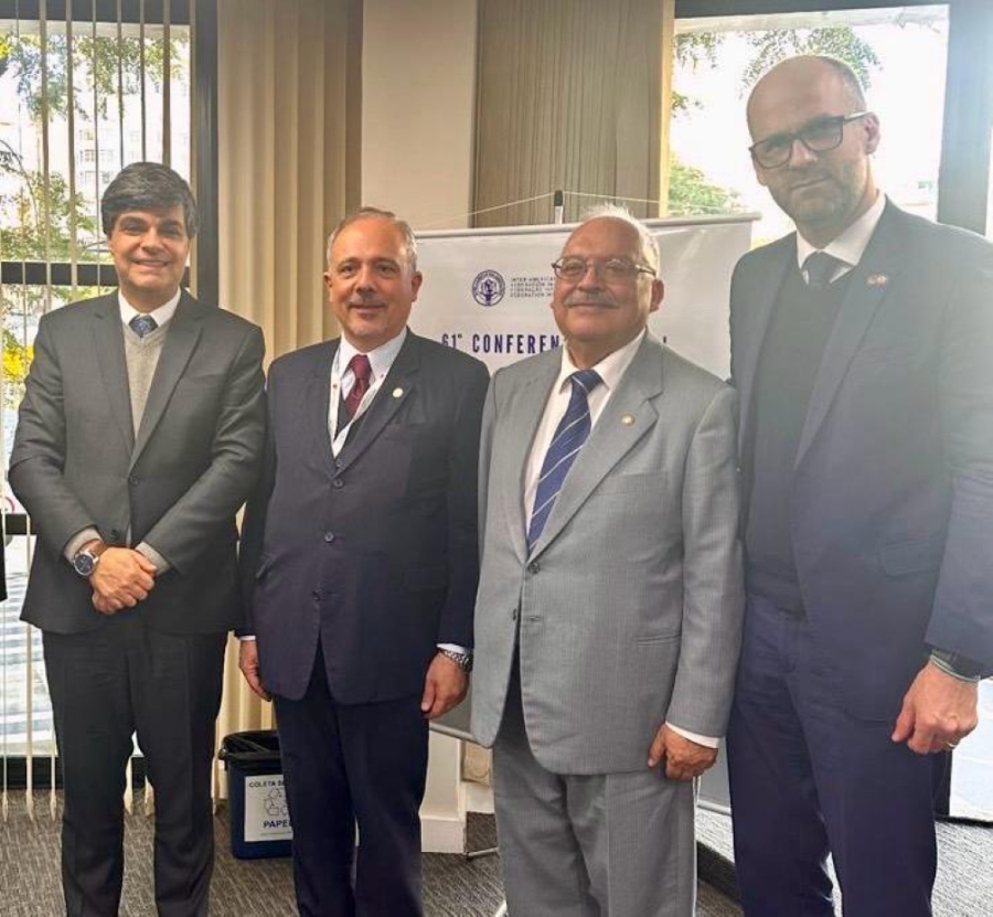 Da esq. para a dir., Leonardo Sica, Edson Antonio Miranda Durante, Marco Antonio Garcia Claros e Leandro Schuch