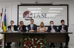 Da esq. para a dir. Iran Barbosa, Cezar Britto, Sandro Mezzarano, Rita Cortez, Edson Ulisses de Melo e Danniel Costa