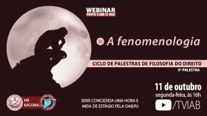 Fenomenologia será tema de palestras no canal TVIAB, na próxima segunda-feira