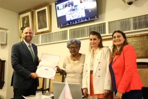  Da esq. para a dir., Pedro Augusto Alexandre, Edmée da Conceição Cardoso, Adriana Brasil Guimarães e Raquel Rangel