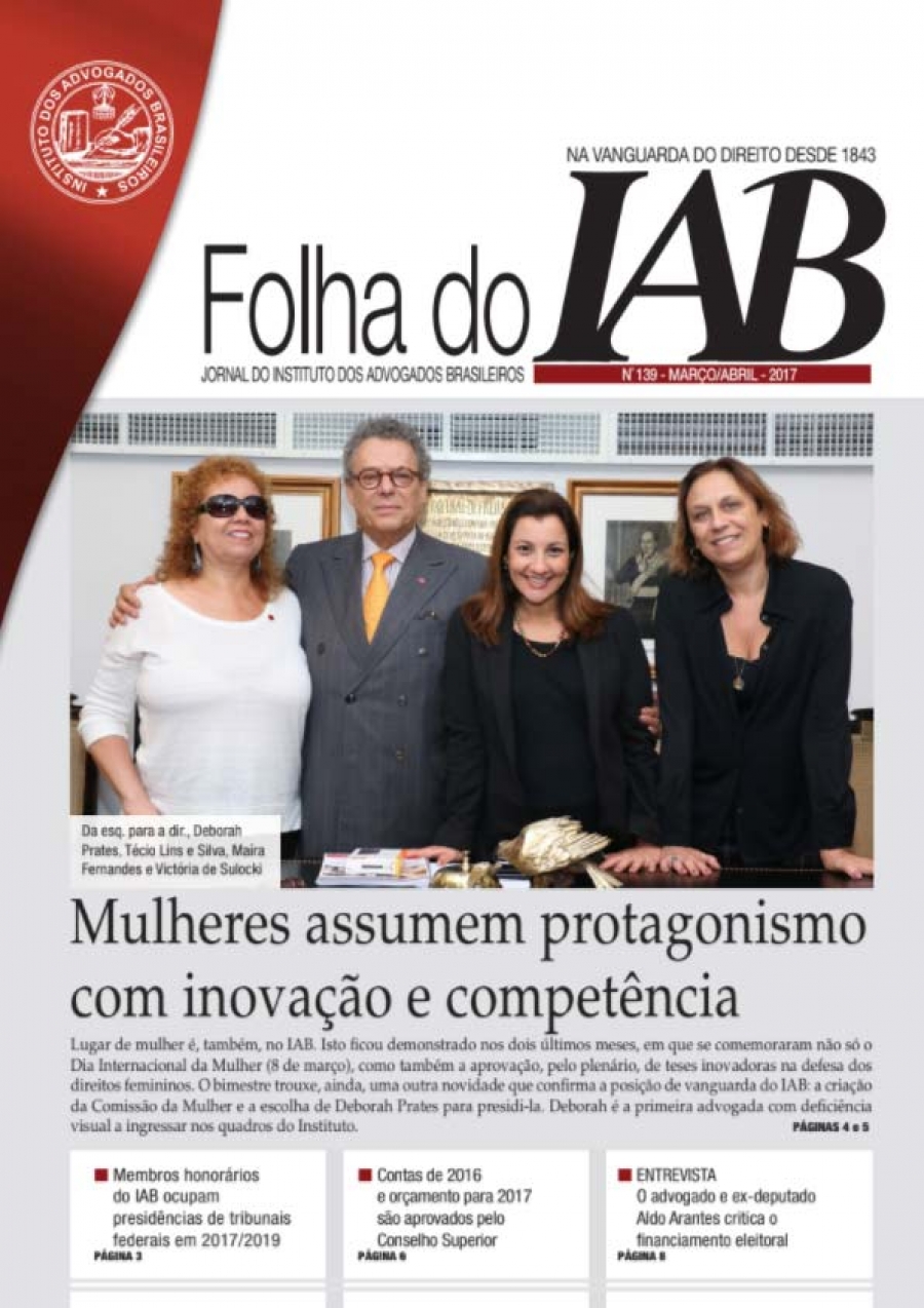 Folha do IAB - Edição 139 - Março/Abril de 2017