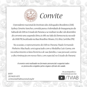 Instituto dos Advogados inaugura subsede no Paraná, primeira no Sul do Brasil