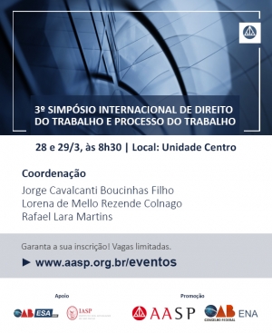 3º Simpósio Internacional de Direito do Trabalho e Processo do Trabalho