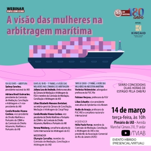 [Webinar - Papo com o IAB] A visão das mulheres na arbitragem marítima