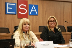   Da esq. para a dir., Rita Cortez e Alessandra Ávila. Fotos: Divulgação OAB/RJ