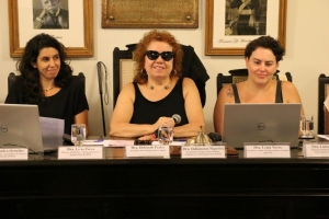 Da esq. para a dir., Livia Paiva, Deborah Prates e Luísa Tapajós