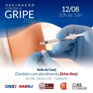 IAB apoia Campanha Anual de Vacinação contra a Gripe da Caarj 