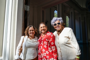 Da esq. para a dir., Eufrásia Maria Souza das Virgens, Marinete da Silva e Edmée da Conceição Cardoso. Foto: Ronaldo Júnior.