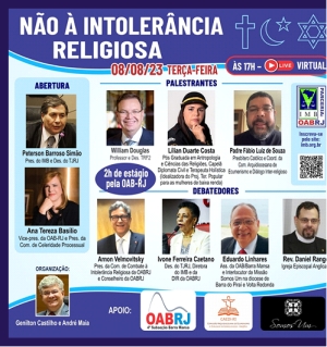 Webinar IMB/OABRJ - "Não à Intolerância Religiosa"