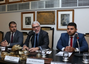 Da esq. para a dir., Carlos Eduardo Gonçalves, Carlos Eduardo Machado e Francisco Cordeiro