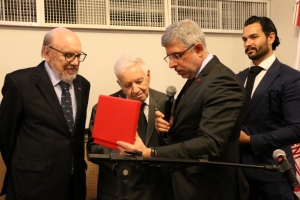Da esq. para a dir., Sérgio Tostes, Francisco Horta e Sydney Limeira Sanches