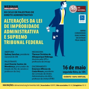 [Webinar - Papo com IAB] XII Ciclo de Palestras de Direito Administrativo