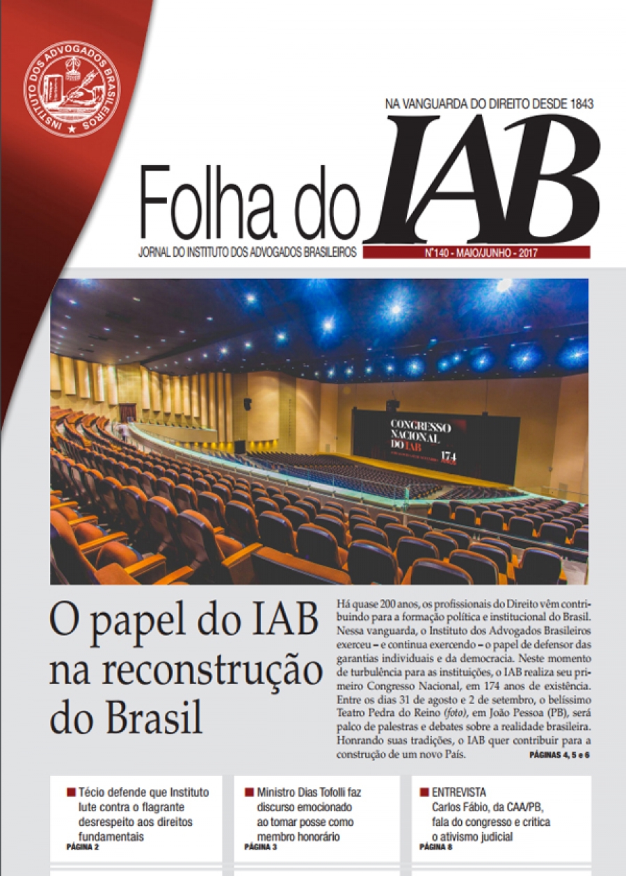 Folha do IAB - Edição 140 - Maio/Junho de 2017