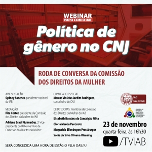 [Webinar - Papo com o IAB] Política de gênero no CNJ