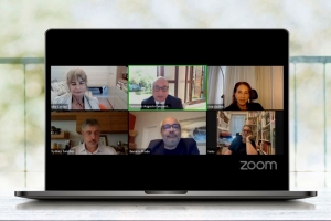 No alto, à esquerda, no sentido horário, Rita Cortez, Fernando Augusto Fernandes, Márcia Dinis, Lenio Streck, Geraldo Prado e Sydney Sanches