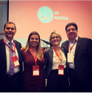 Da esq. para a dir., Magnus Farkatt, Luciana Slosbergas, Francesca Columbu e José Eymard Loguercio