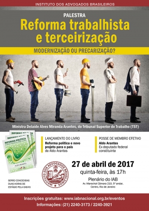 Palestra Reforma trabalhista e terceirização - modernização ou precarização?