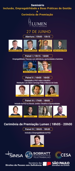 Seminário Inclusão, Empregabilidade e Boas Práticas de Gestão e Cerimônia de Premiação