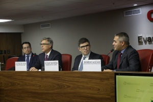 Da esq. para a dir., Fábio Nogueira, Luiz Felipe Conde, Luciano Bandeira e Rodrigo Aguiar