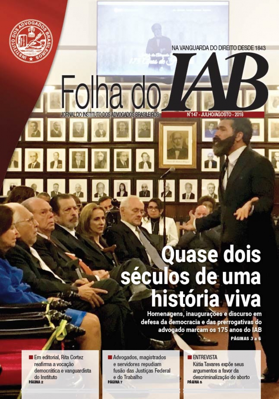 Folha do IAB - Edição 147 - Julho/Agosto 2018