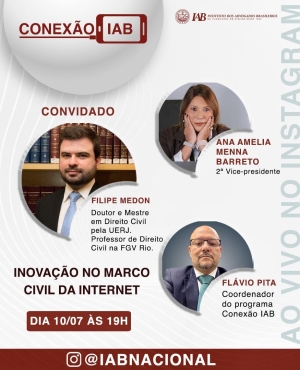 Inovação no Marco Civil da Internet será debatida em live no Instagram do IAB