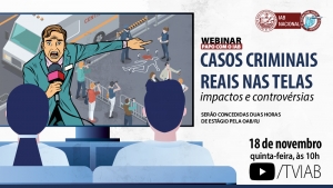 Os impactos da repercussão de crimes transformados em filmes serão debatidos no canal TVIAB, na quinta 