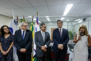 Da esq. para a dir., Mônica Costa Netto, Ricardo Menezes, José da Fonseca Martins Júnior, Luciano Bandeira e Rita Cortez