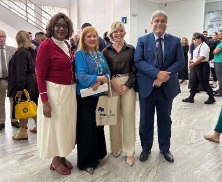 Da esq. para a dir., Monica Alexandre Santos, Dalva Amélia, Silvia Corrêa e Leonardo Pacheco