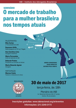 Seminário O mercado de trabalho para a mulher brasileira nos tempos atuais