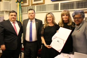  Da esq. para a dir., Bernardo Gicquel, Leandro Mello Frota, Vanessa Cerqueira Reis, Rita Cortez e Edmée da Conceição Cardoso