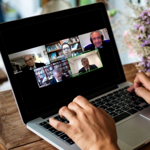 Da esq. para a dir., no alto, Nilson Vieira Ferreira de Mello Junior, Maria Lucia Gyrão e André Fontes; embaixo, Francisco Amaral e Sydney Sanches