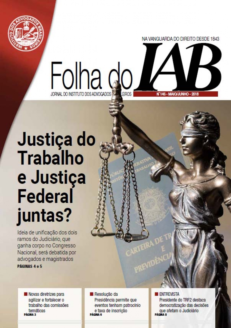 Folha do IAB - Edição 146 - Maio/Junho 2018