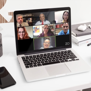 Da esq. para a dir., no alto, Sydney Limeira Sanches, Humberto Adami e Marcia Dinis; no meio, Jéssica Painkow Rosa Cavalcante, Sofia Andrea Curatolo e Jorge Rubem Folena; embaixo, Sânya Cecilia Aquino de Sá