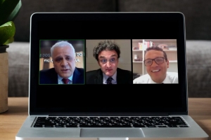 (Da esq. para a dir.) Ricardo Ferreira Breier, Salo de Carvalho e Klayton Augusto Martins Tópor