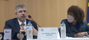 Sydney Sanches e Monica Alexandre Santos