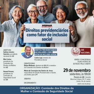 IAB | Webinar Papo com o IAB - Direitos previdenciários como fator de inclusão social