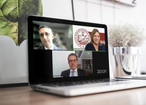 Da esq. para a dir., no alto, César Cury e Ana Amelia Menna Barreto; embaixo, José Luiz Pimenta