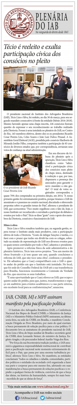 Técio é reeleito e exalta participação cívica dos consócios no pleito