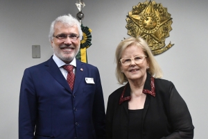 Carlos Eduardo Machado e Rosa Weber (Divulgação STF)