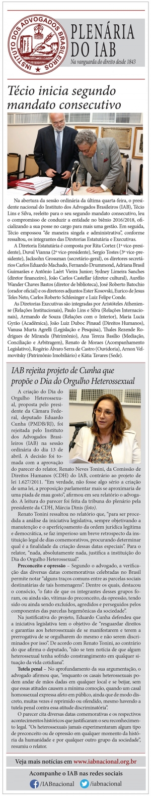 Técio inicia segundo mandato consecutivo